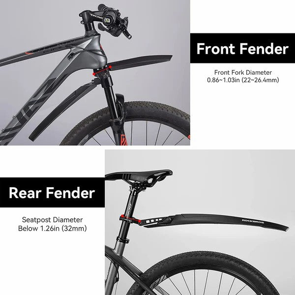 Adjustable Mountain Bike Fender Set - OVERLANDERS Outfitter