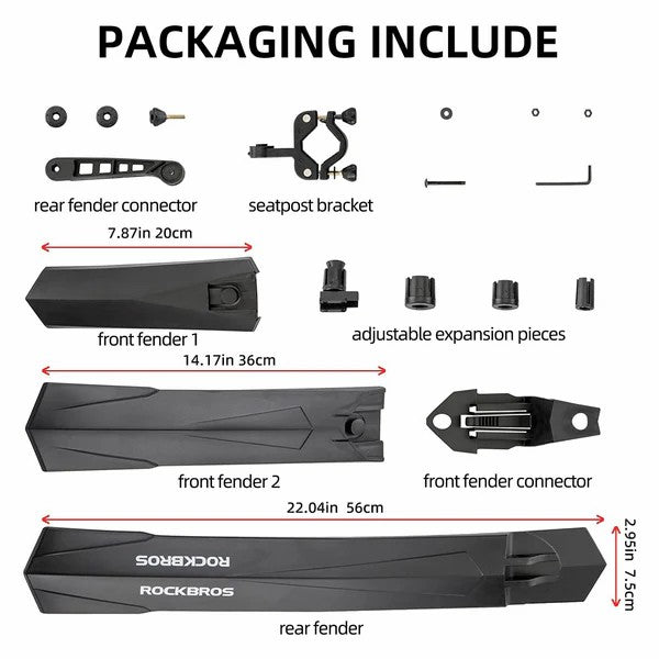 Adjustable Mountain Bike Fender Set - OVERLANDERS Outfitter