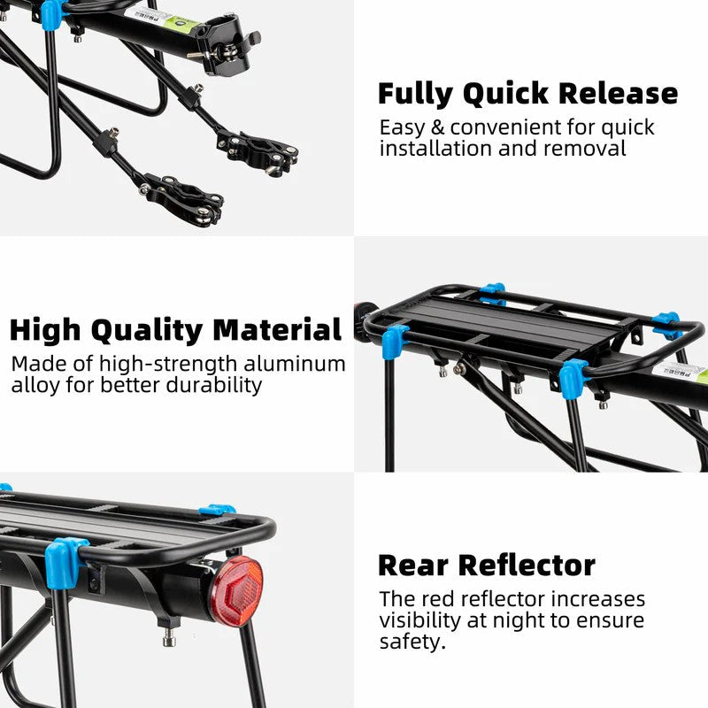 Quick Release Rear Bike Rack for Mountain Bikes - OVERLANDERS Outfitter