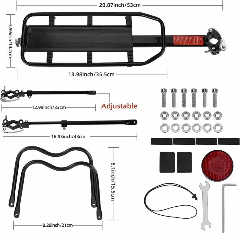 Quick Release Seatpost Bike Rack - OVERLANDERS Outfitter