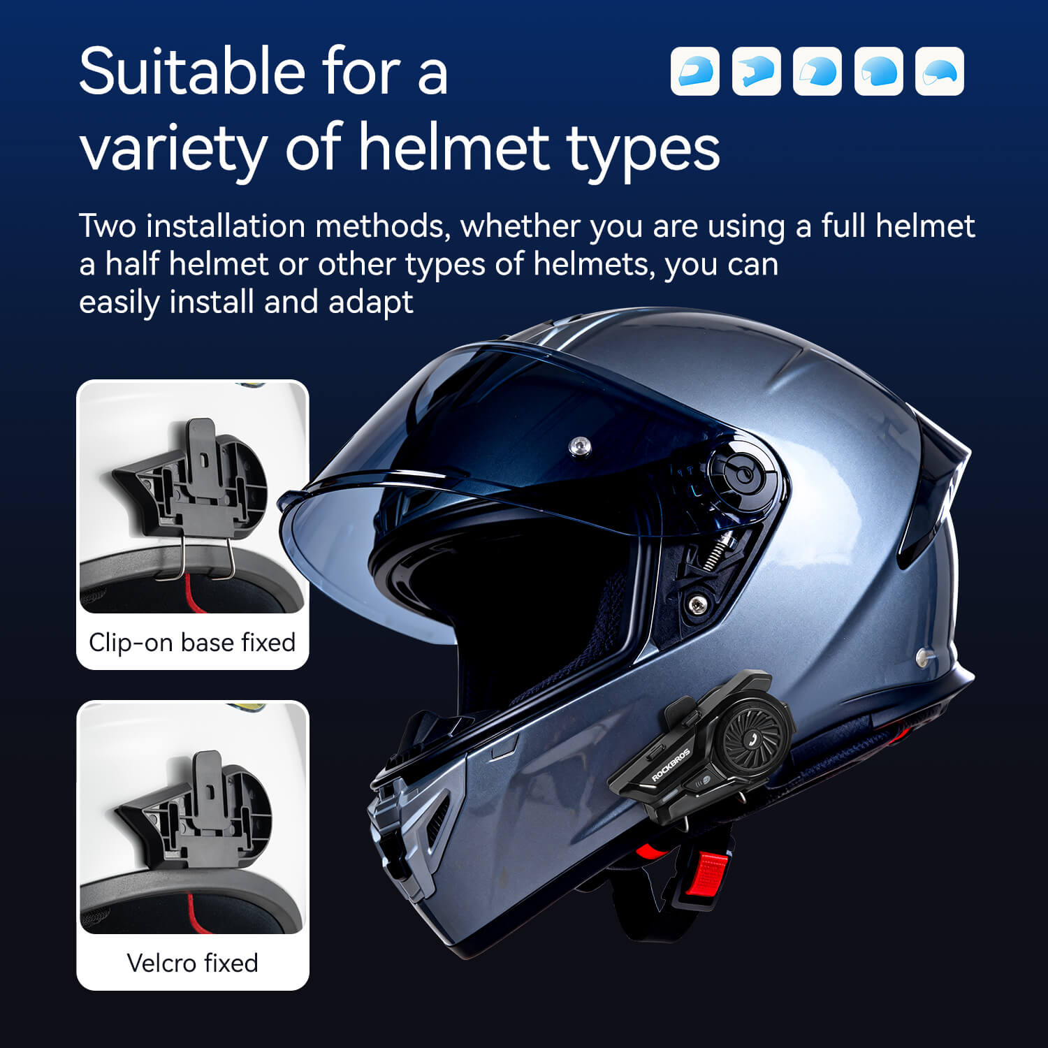R1 Motorcycle Helmet Bluetooth Headset - OVERLANDERS Outfitter