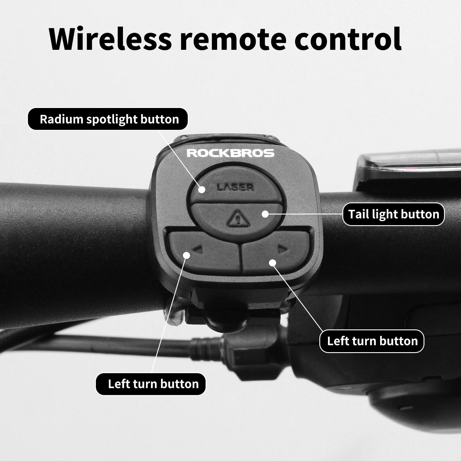 Smart Bike Tail Light with Remote Turn Signals & Laser - OVERLANDERS Outfitter