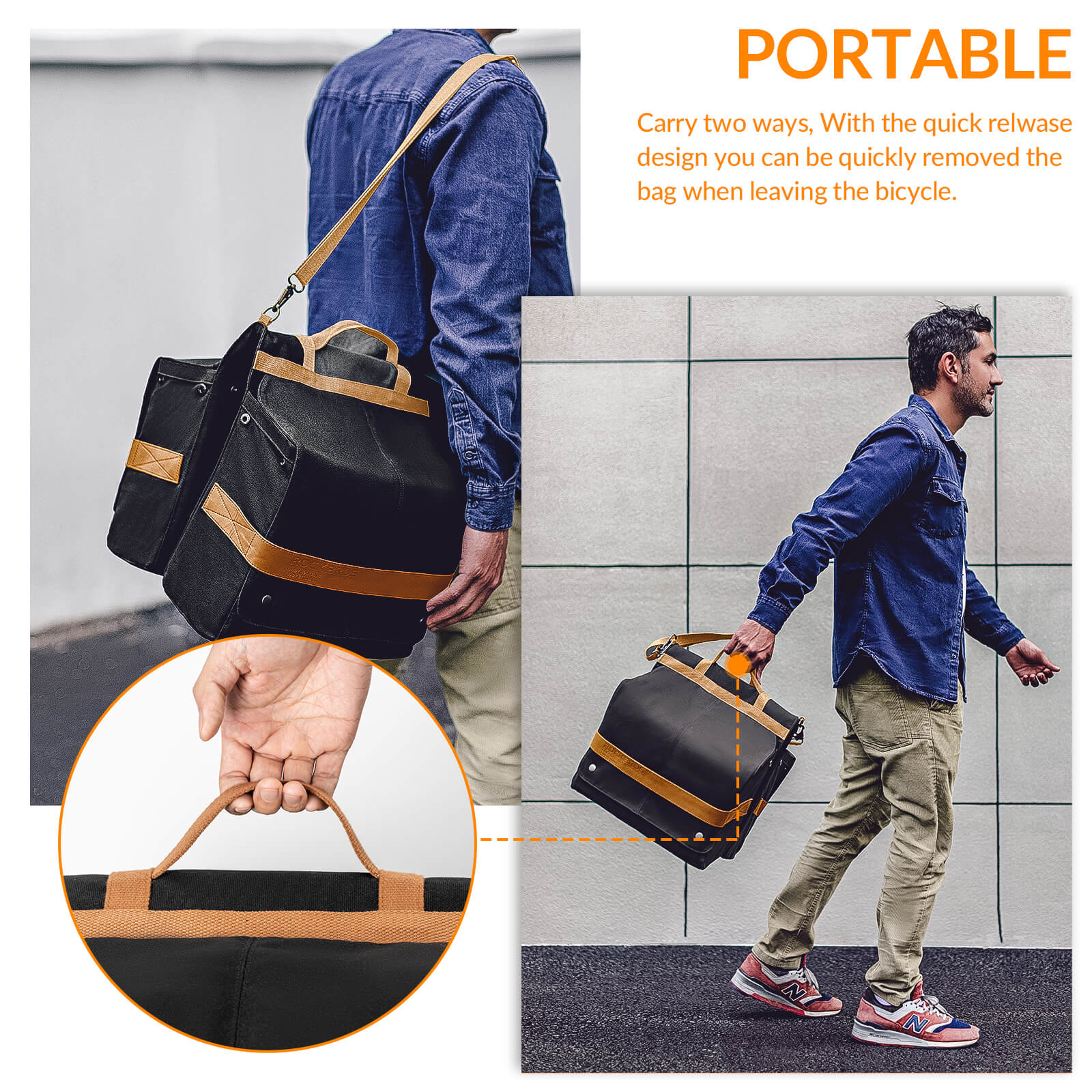 Retro Bike Pannier - 27L - OVERLANDERS Outfitter