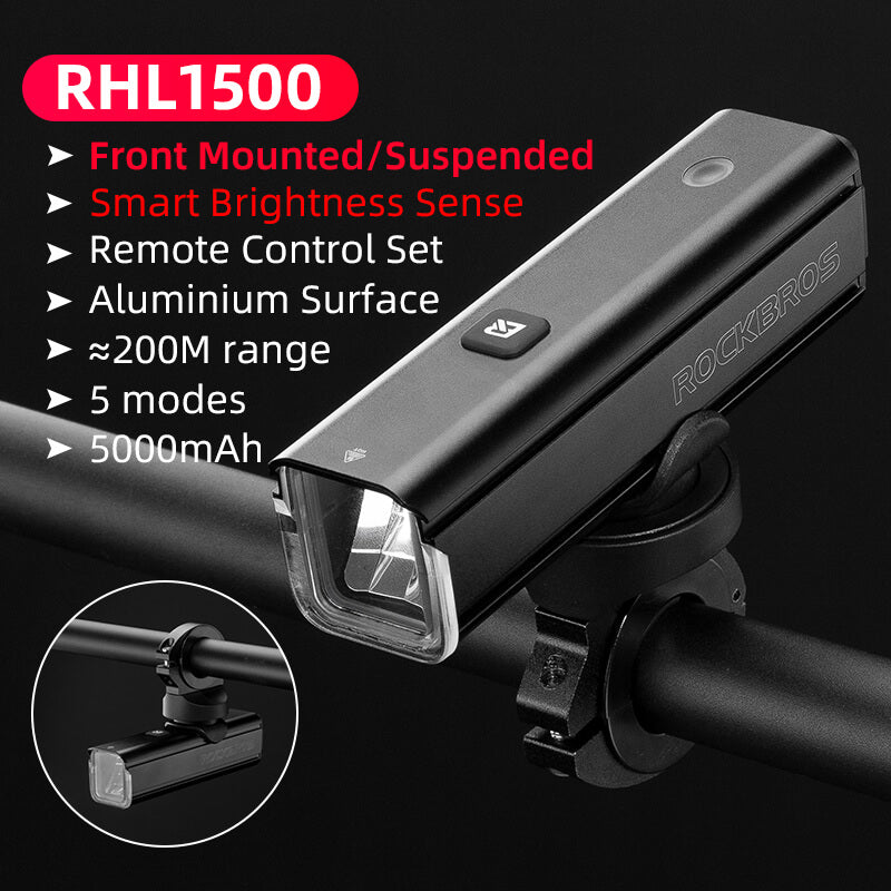RHL1500 Bike Front Light with Intelligent Temperature Control - OVERLANDERS Outfitter