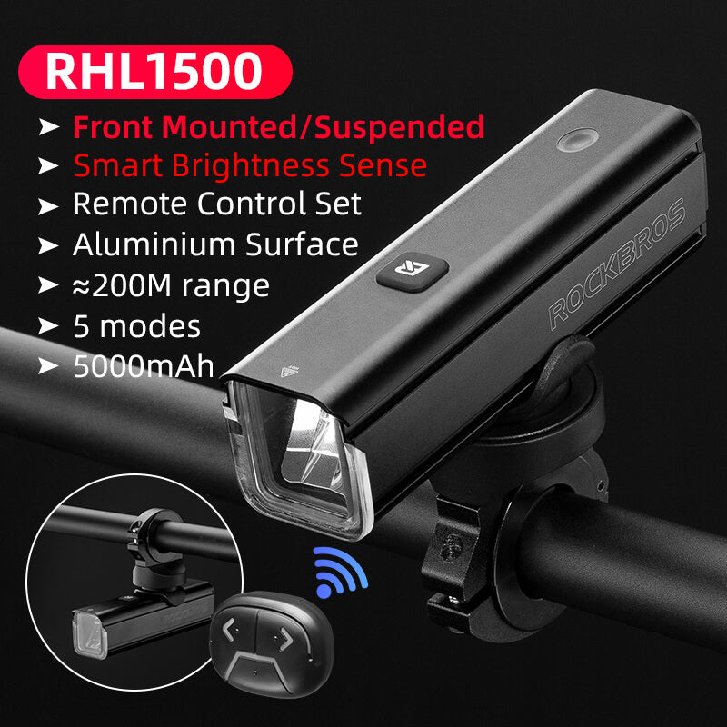 RHL1500 Bike Front Light with Intelligent Temperature Control - OVERLANDERS Outfitter