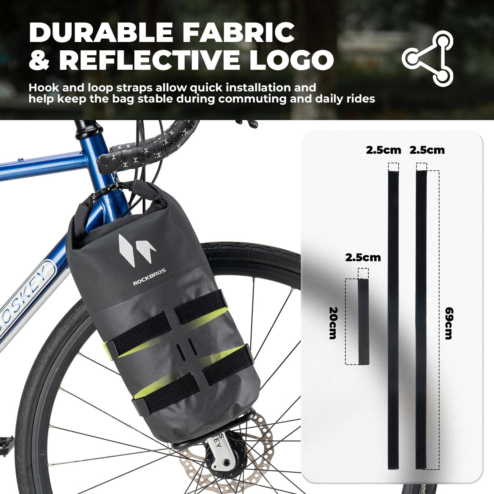 RideMate Front Fork Rack Bag - 7L - OVERLANDERS Outfitter