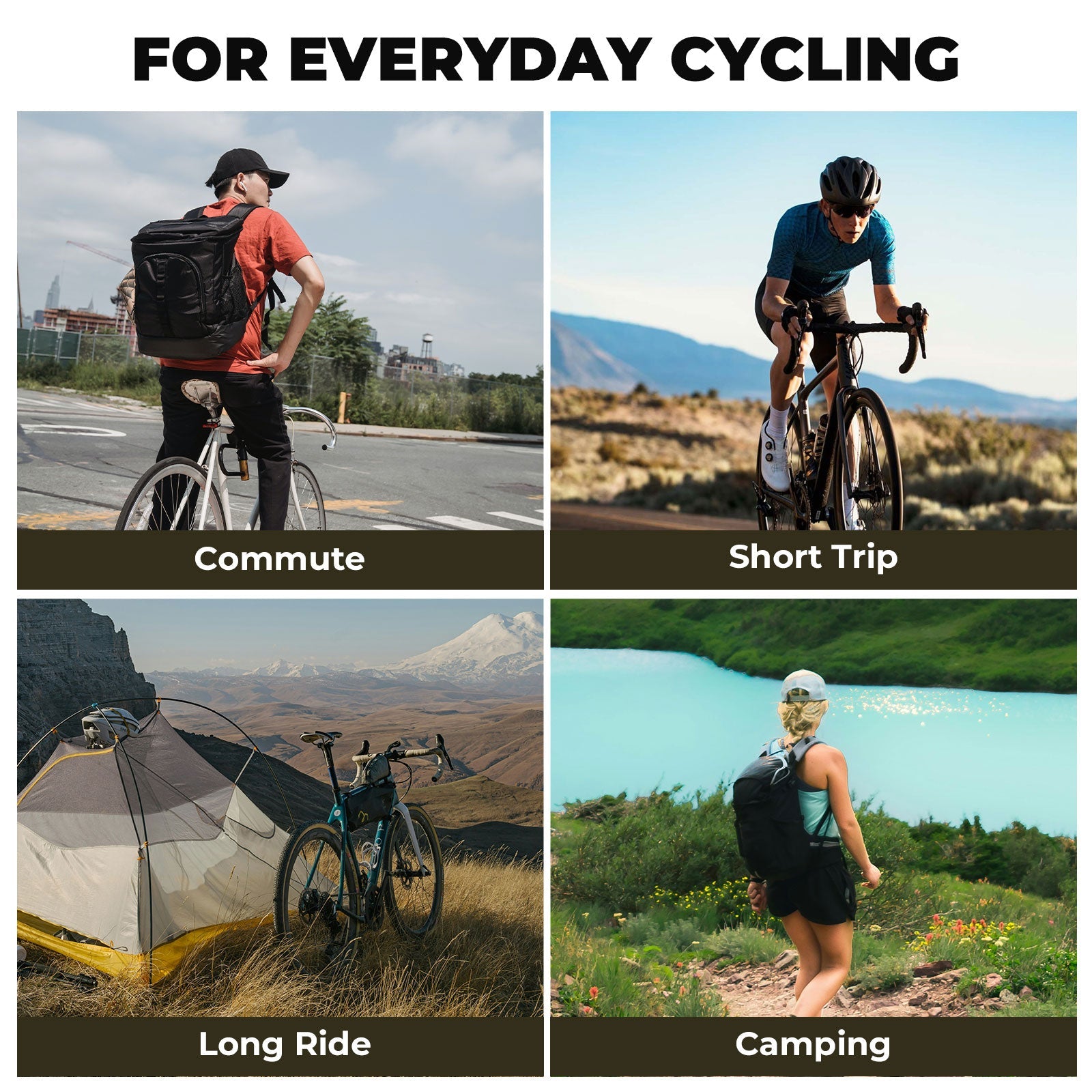 RideMate Front Fork Rack Bag - 7L - OVERLANDERS Outfitter