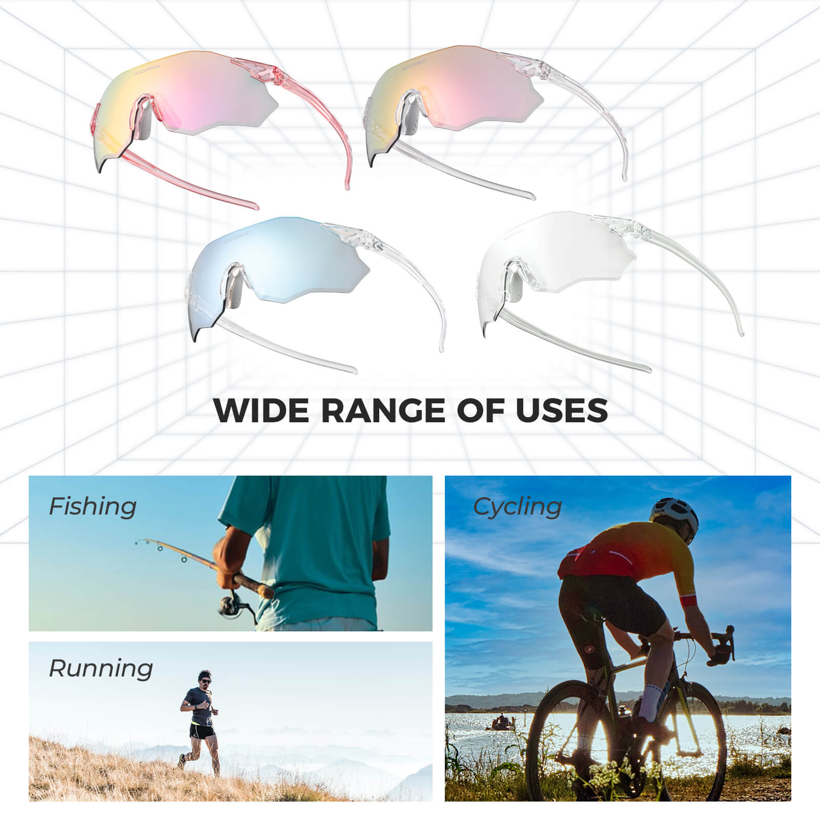 Rimless Photochromic Cycling Glasses - OVERLANDERS Outfitter