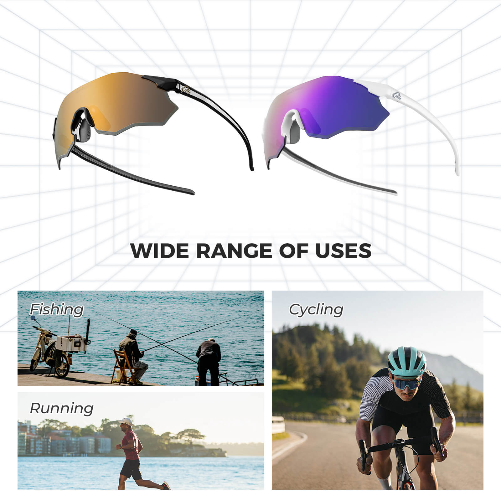 Rimless Polarized Cycling Glasses - OVERLANDERS Outfitter