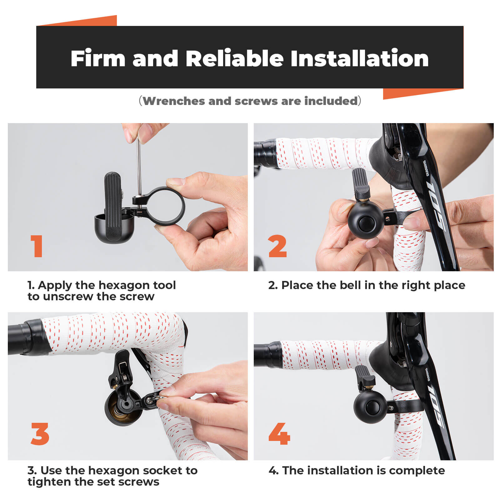 Bike Bell for Road Bike – Loud Sound Handlebar Ring - OVERLANDERS Outfitter