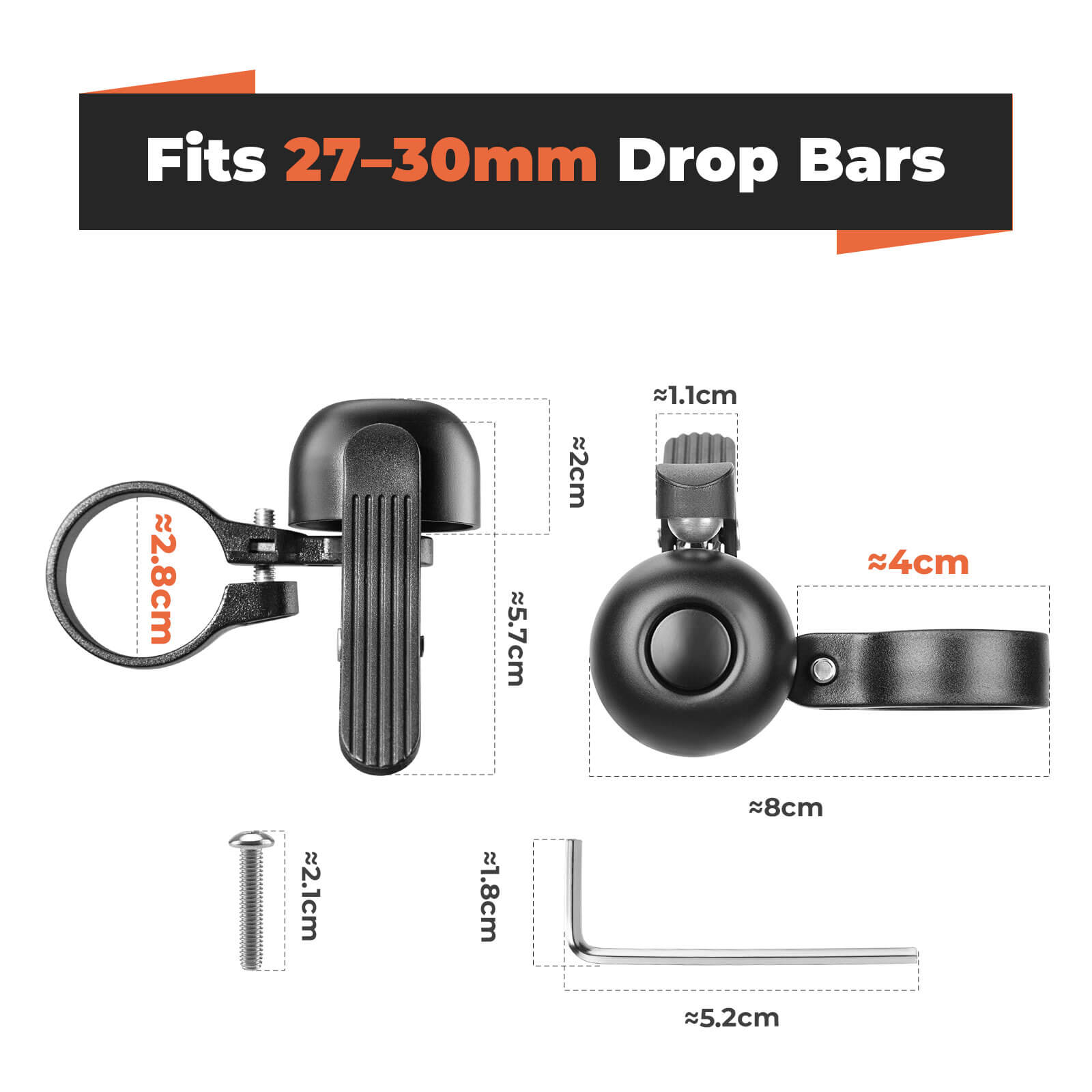 Bike Bell for Road Bike – Loud Sound Handlebar Ring - OVERLANDERS Outfitter