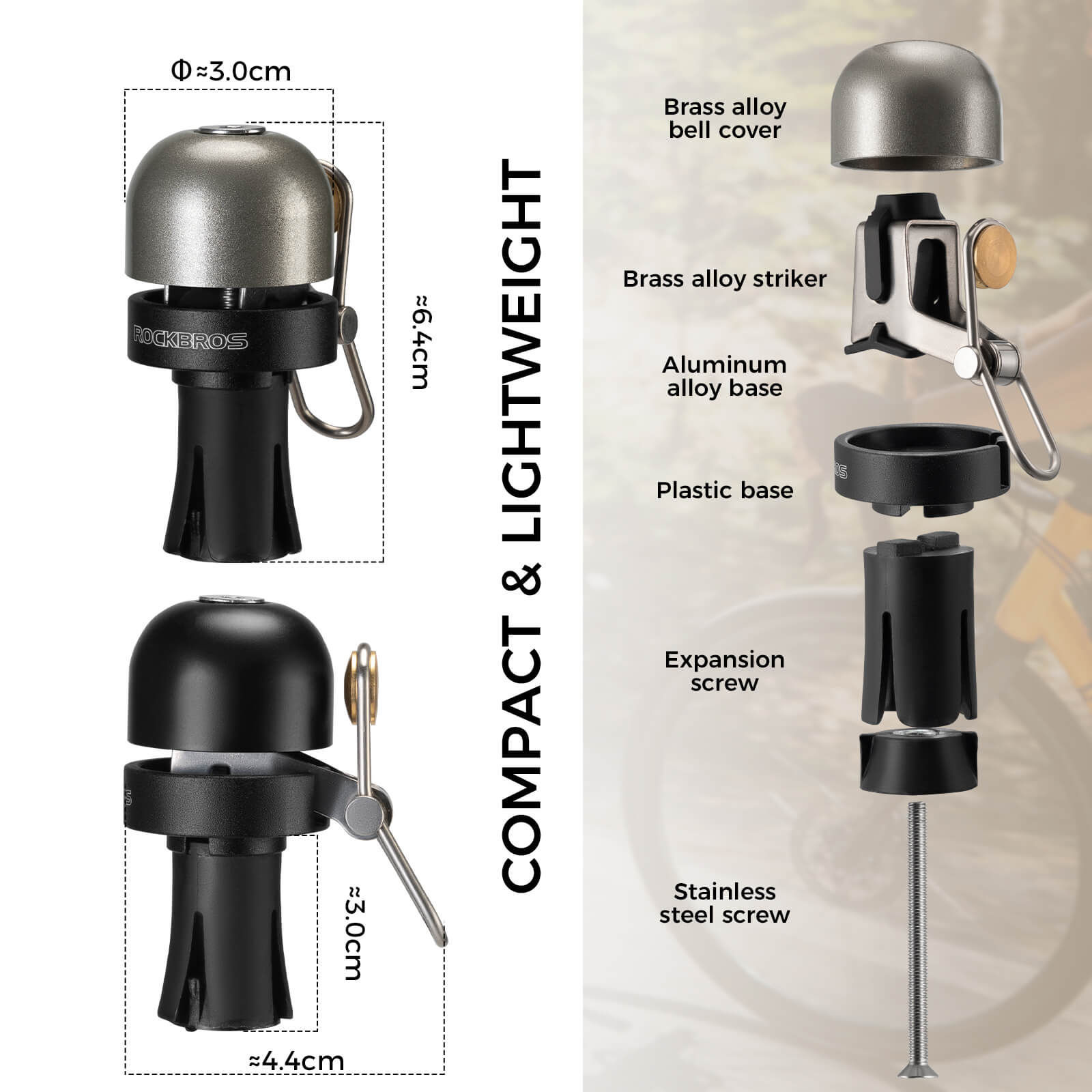 Aluminum Bike Handlebar Bell - OVERLANDERS Outfitter