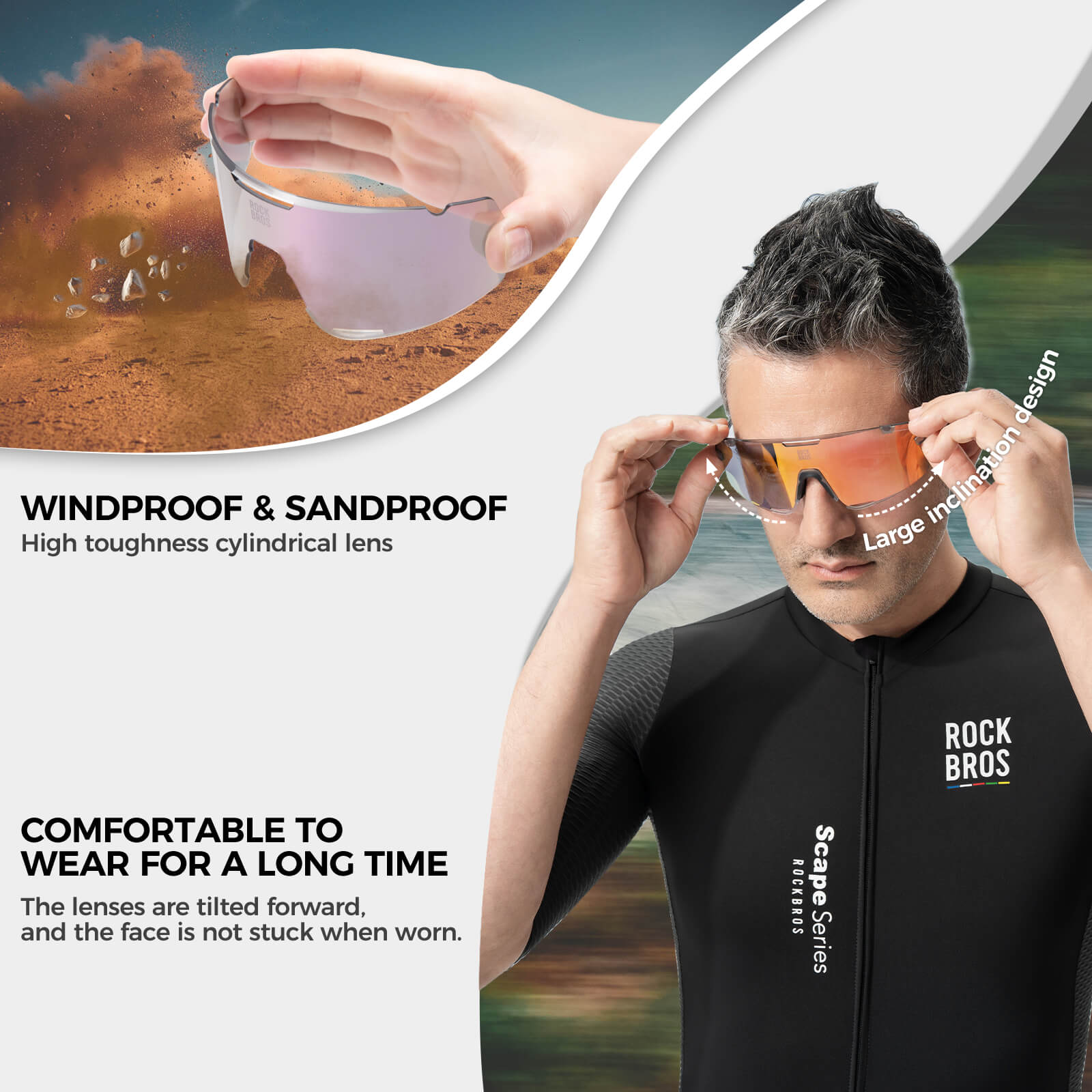 ROAD TO SKY BOUNDLESS Photochromic Cycling Glasses 3 Lens Set - OVERLANDERS Outfitter