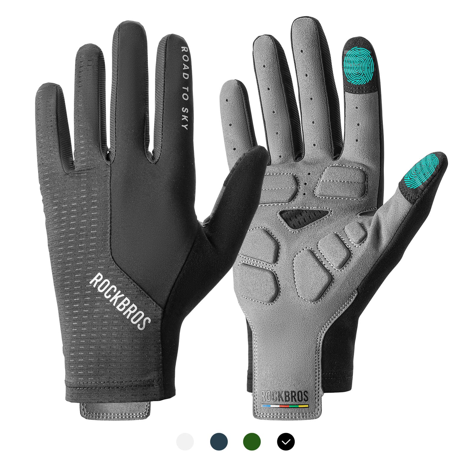 ROAD TO SKY Breathable Anti-Slip Full Finger Cycling Gloves - OVERLANDERS Outfitter
