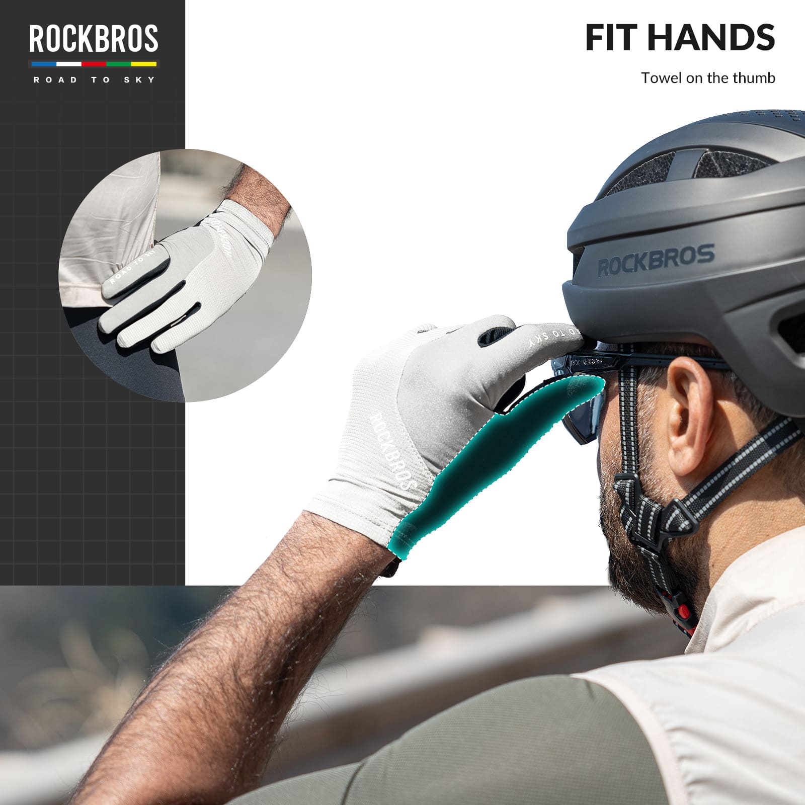 ROAD TO SKY Breathable Anti-Slip Full Finger Cycling Gloves - OVERLANDERS Outfitter