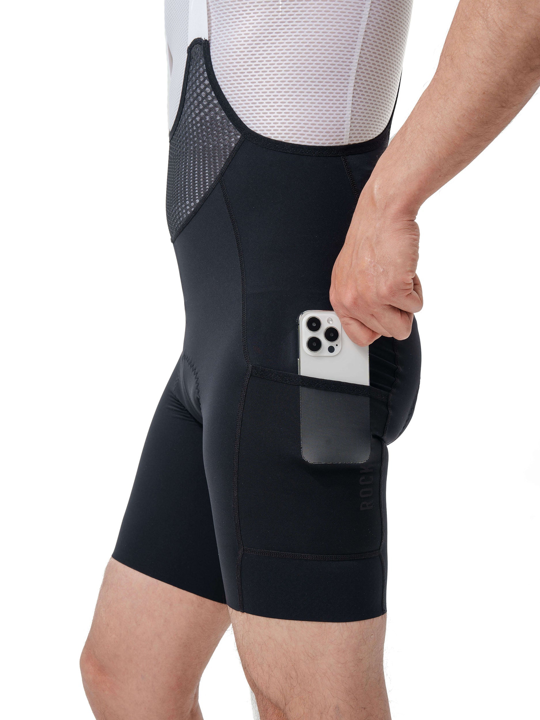 Men's ROAD-TO-SKY Bib Cycling Shorts With Elastic Interface® Pad - OVERLANDERS Outfitter