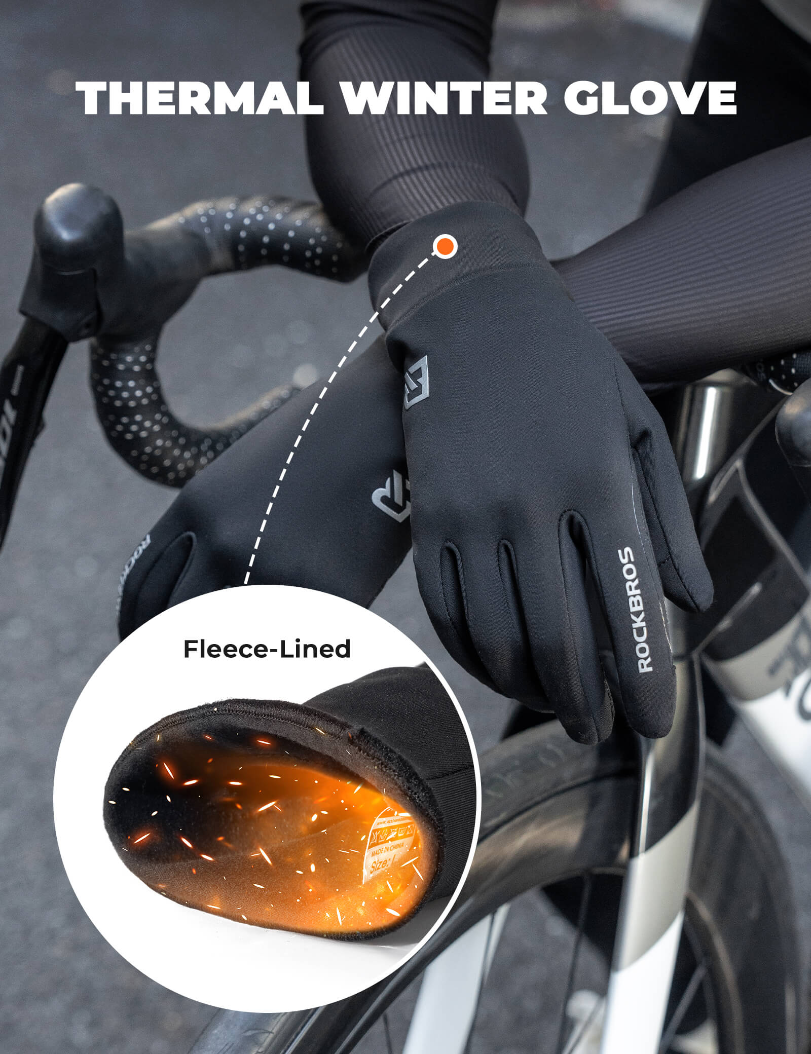 Full finger winter cycling gloves - OVERLANDERS Outfitter