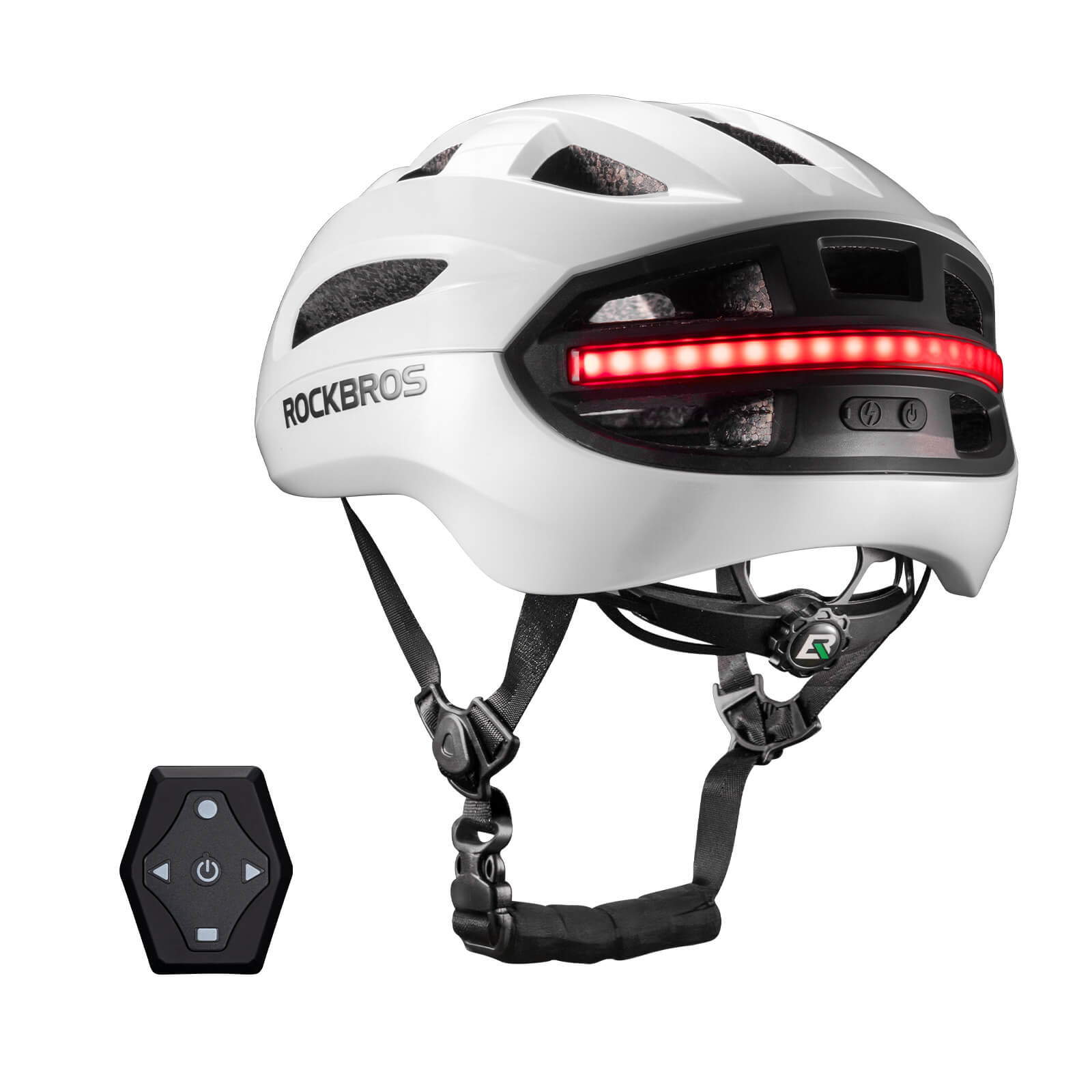 Smart Bike Helmet with Remote-Controlled Warning Lights - OVERLANDERS Outfitter
