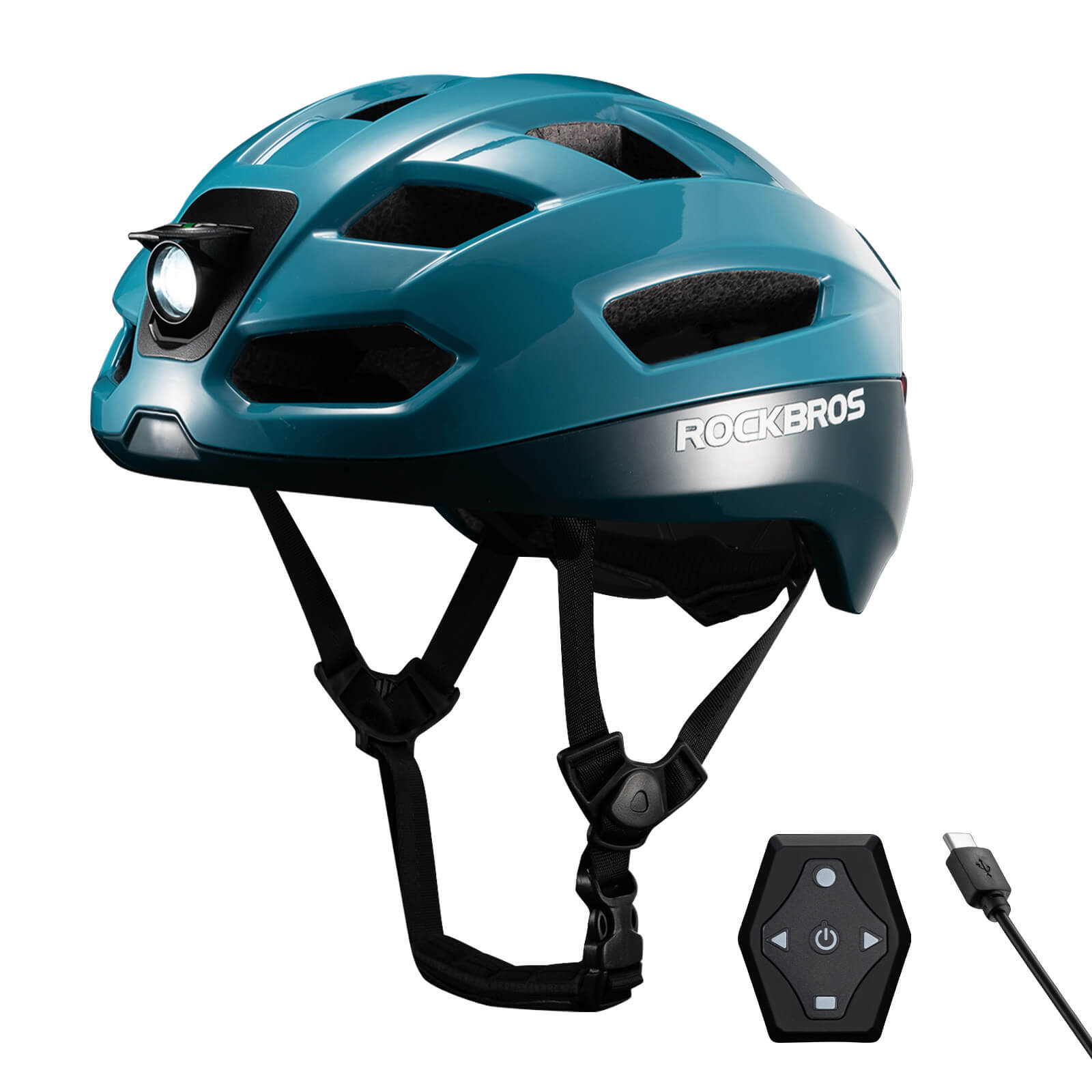 Smart Bike Helmet with Remote-Controlled Warning Lights - OVERLANDERS Outfitter
