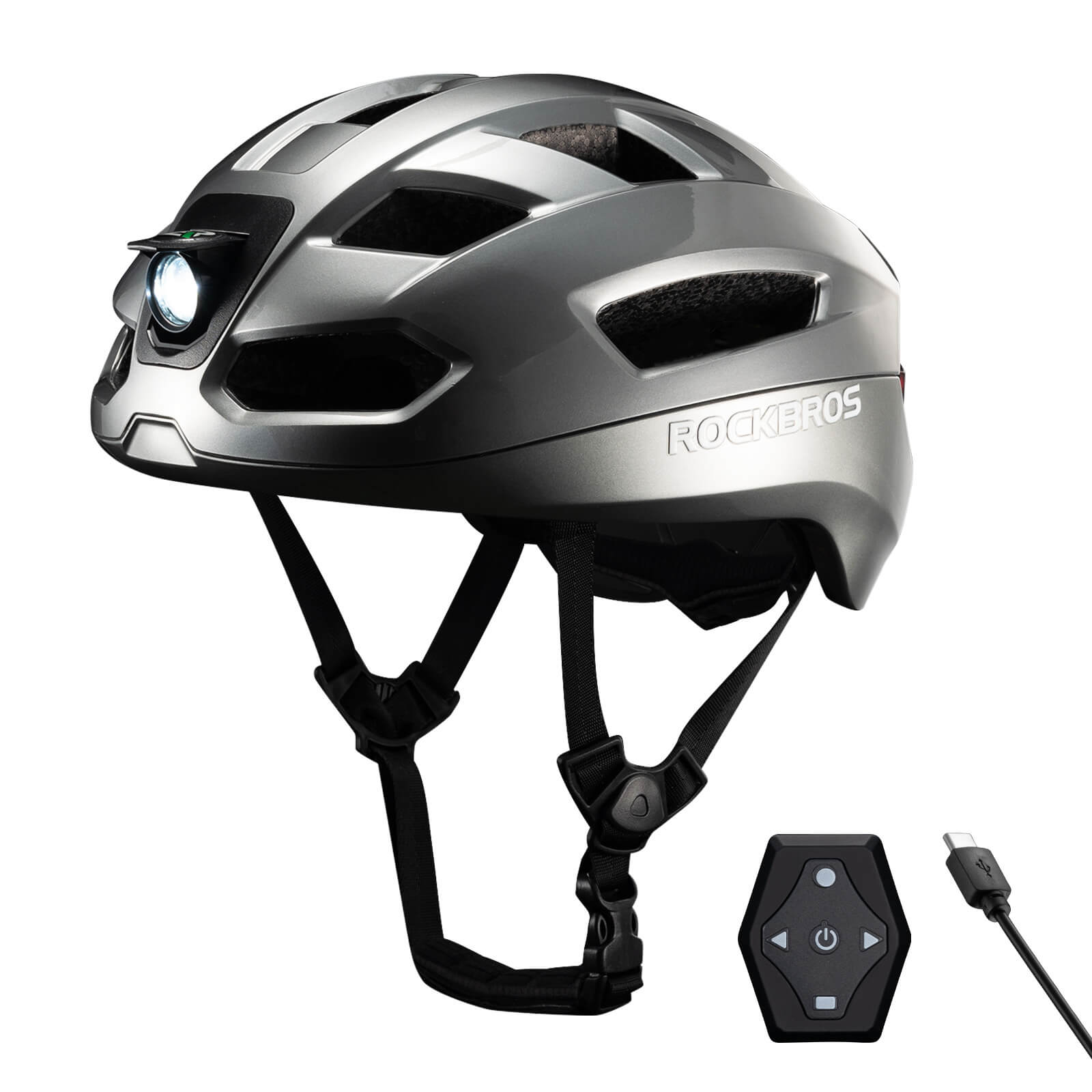 Smart Bike Helmet with Remote-Controlled Warning Lights - OVERLANDERS Outfitter
