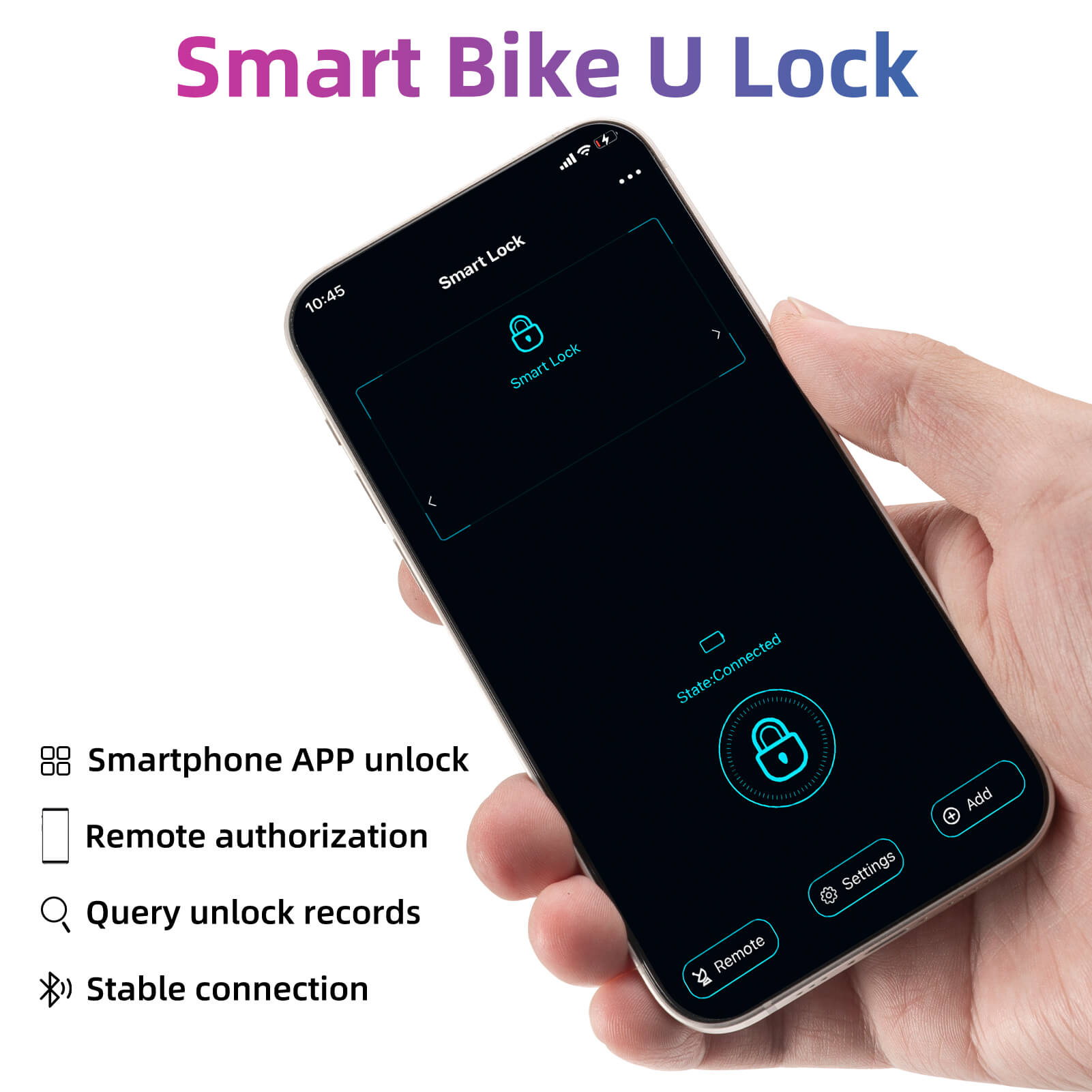 Smart Bluetooth Fingerprint U Lock - OVERLANDERS Outfitter