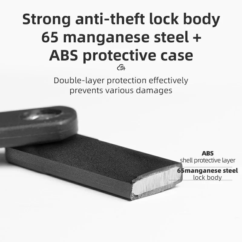 Foldable Smart Bike Lock with Fingerprint Unlock - OVERLANDERS Outfitter