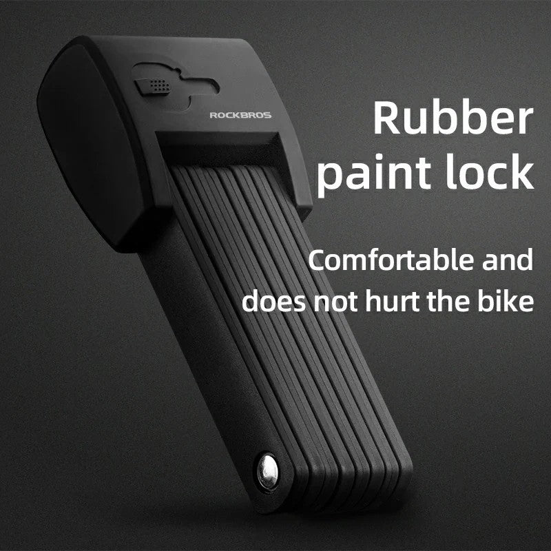 Foldable Smart Bike Lock with Fingerprint Unlock - OVERLANDERS Outfitter