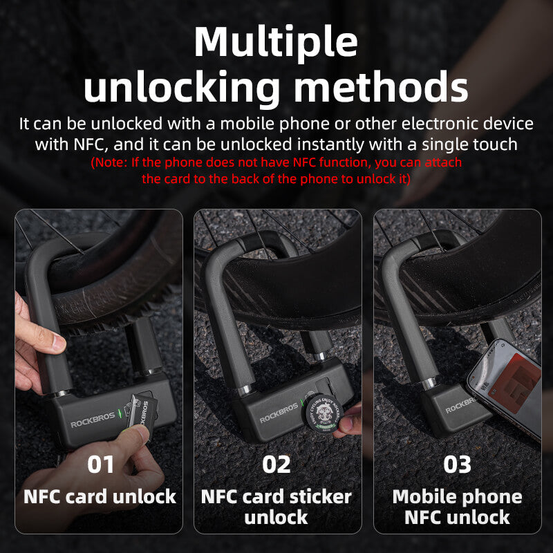 ROCKBROS Smart U-Lock NFC Bike Lock - OVERLANDERS Outfitter