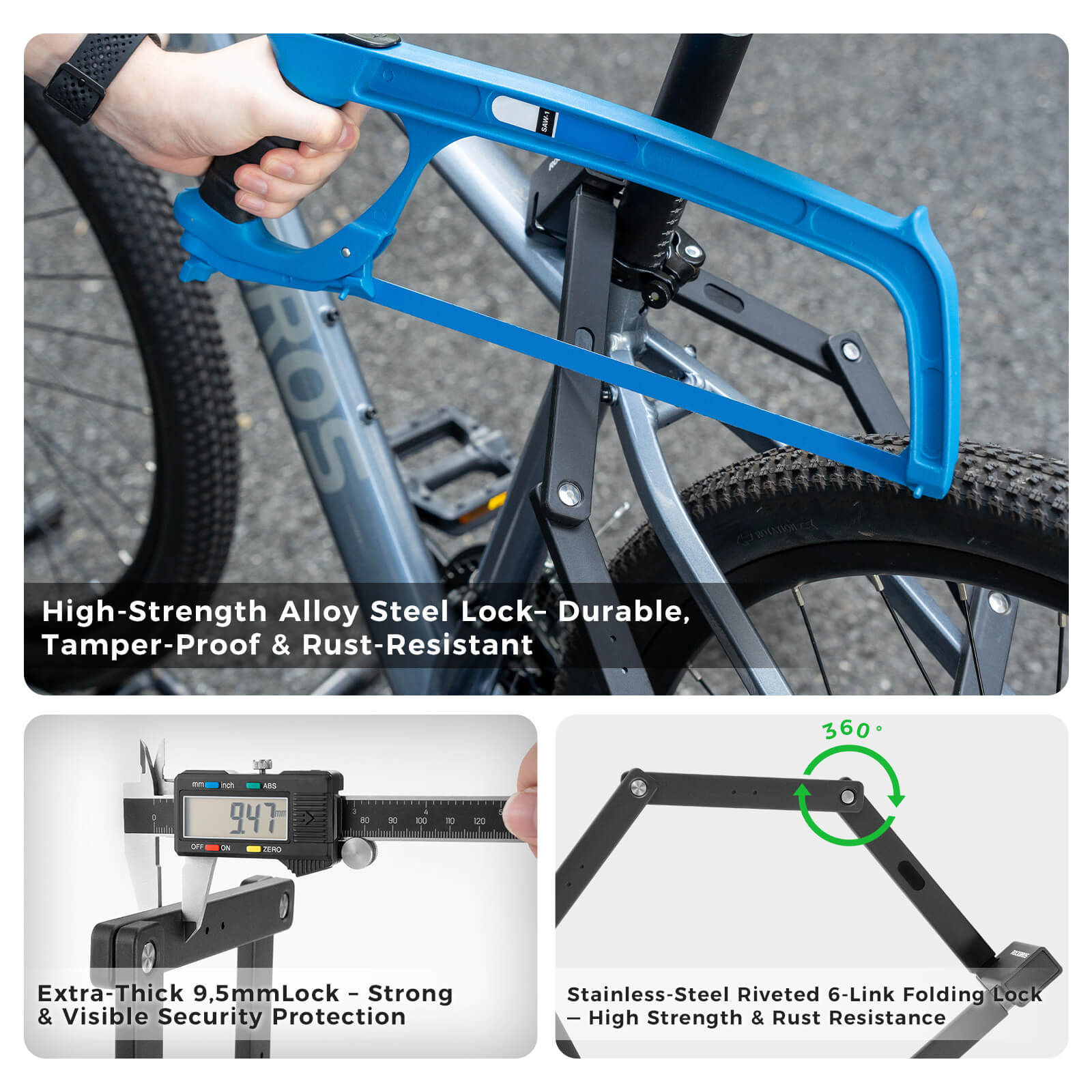 Folding Bike Lock – Sold Secure Gold & ART Certified - OVERLANDERS Outfitter