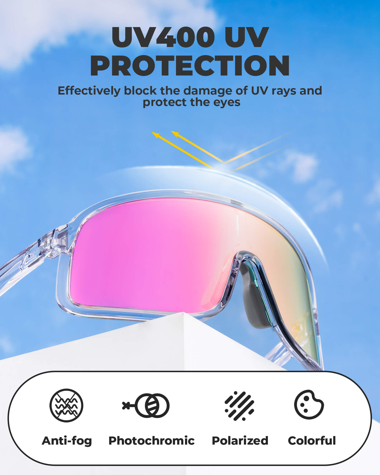 SP350 Photochromic Cycling Glasses - OVERLANDERS Outfitter