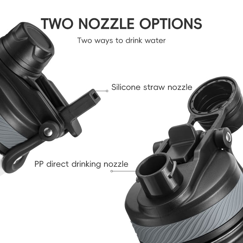 Stainless Steel Insulated Sports Water Bottle with Straw - OVERLANDERS Outfitter