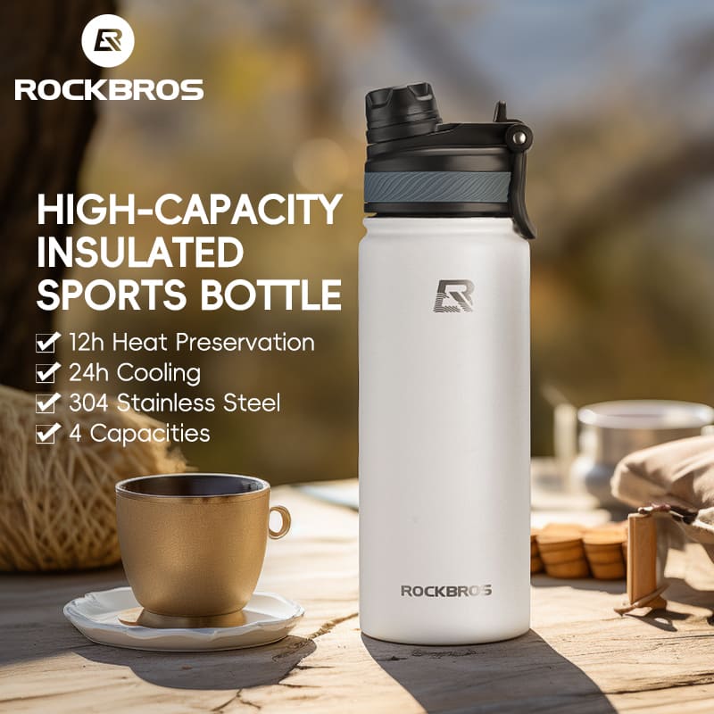 Stainless Steel Insulated Sports Water Bottle with Straw - OVERLANDERS Outfitter