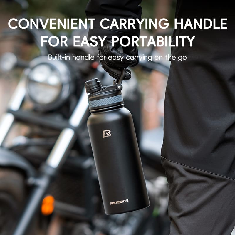 Stainless Steel Insulated Sports Water Bottle with Straw - OVERLANDERS Outfitter