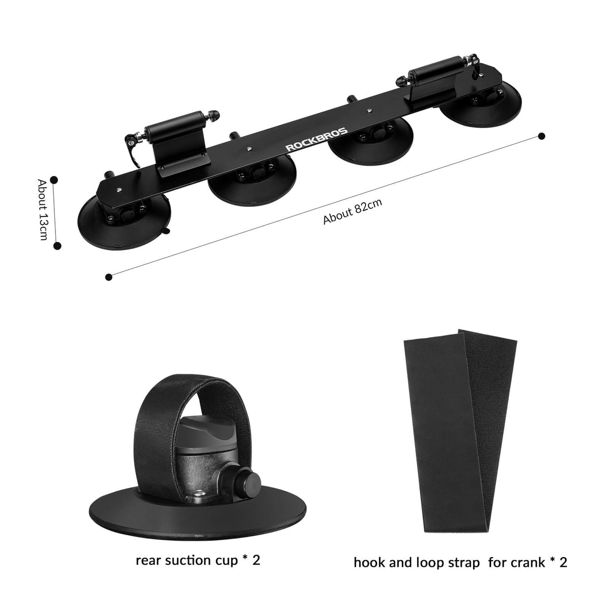 Suction Cup Bike Rack for Car Roof Quick Release Roof Mounted Carrier - OVERLANDERS Outfitter