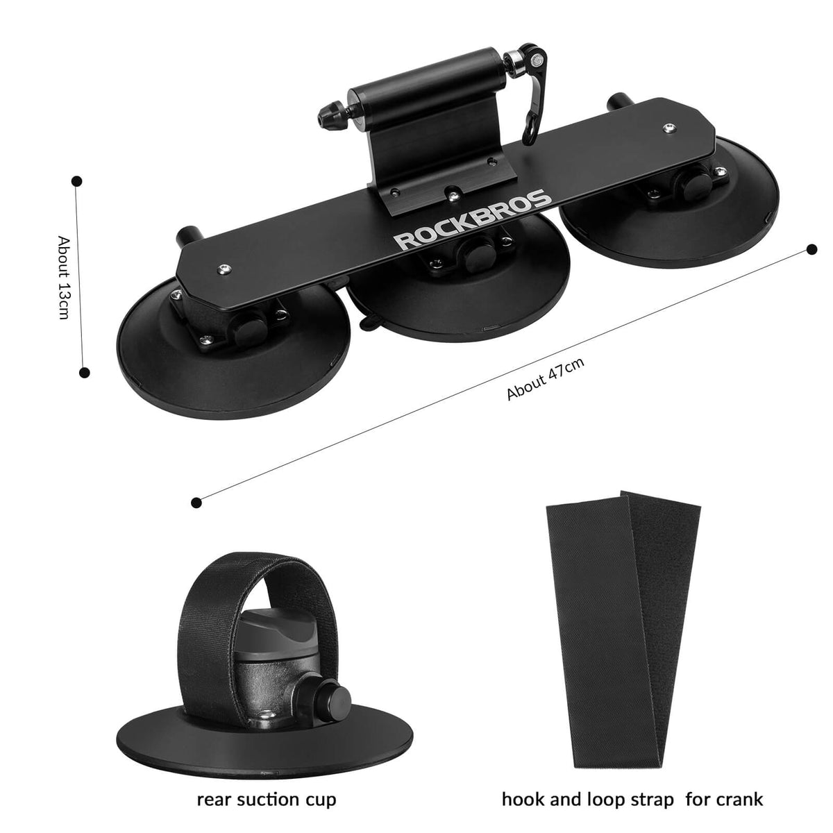 Suction Cup Bike Rack for Car Roof Quick Release Roof Mounted Carrier - OVERLANDERS Outfitter