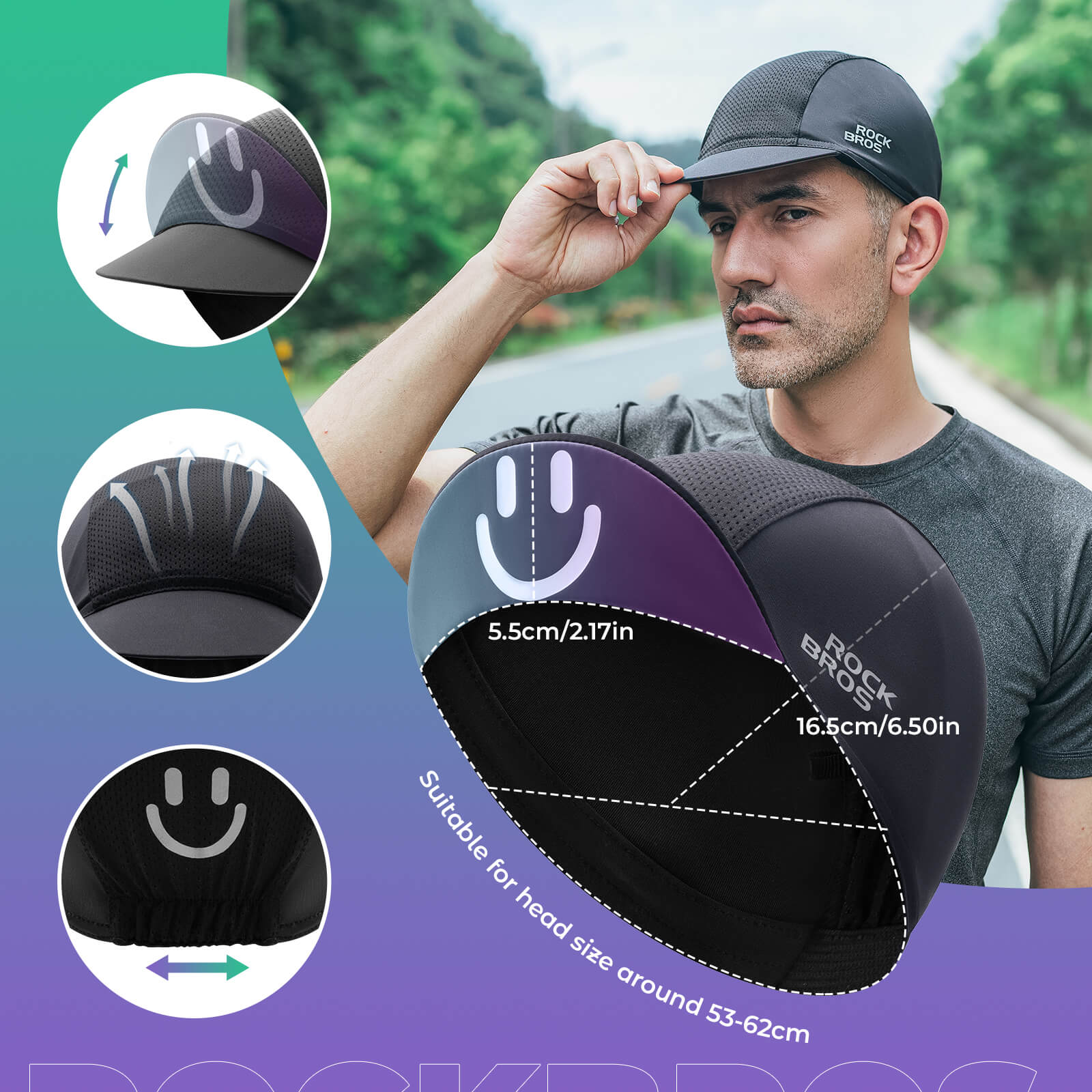 ROCKBROS Summer Cycling Cap Sun Protection Breathable Hat - OVERLANDERS Outfitter