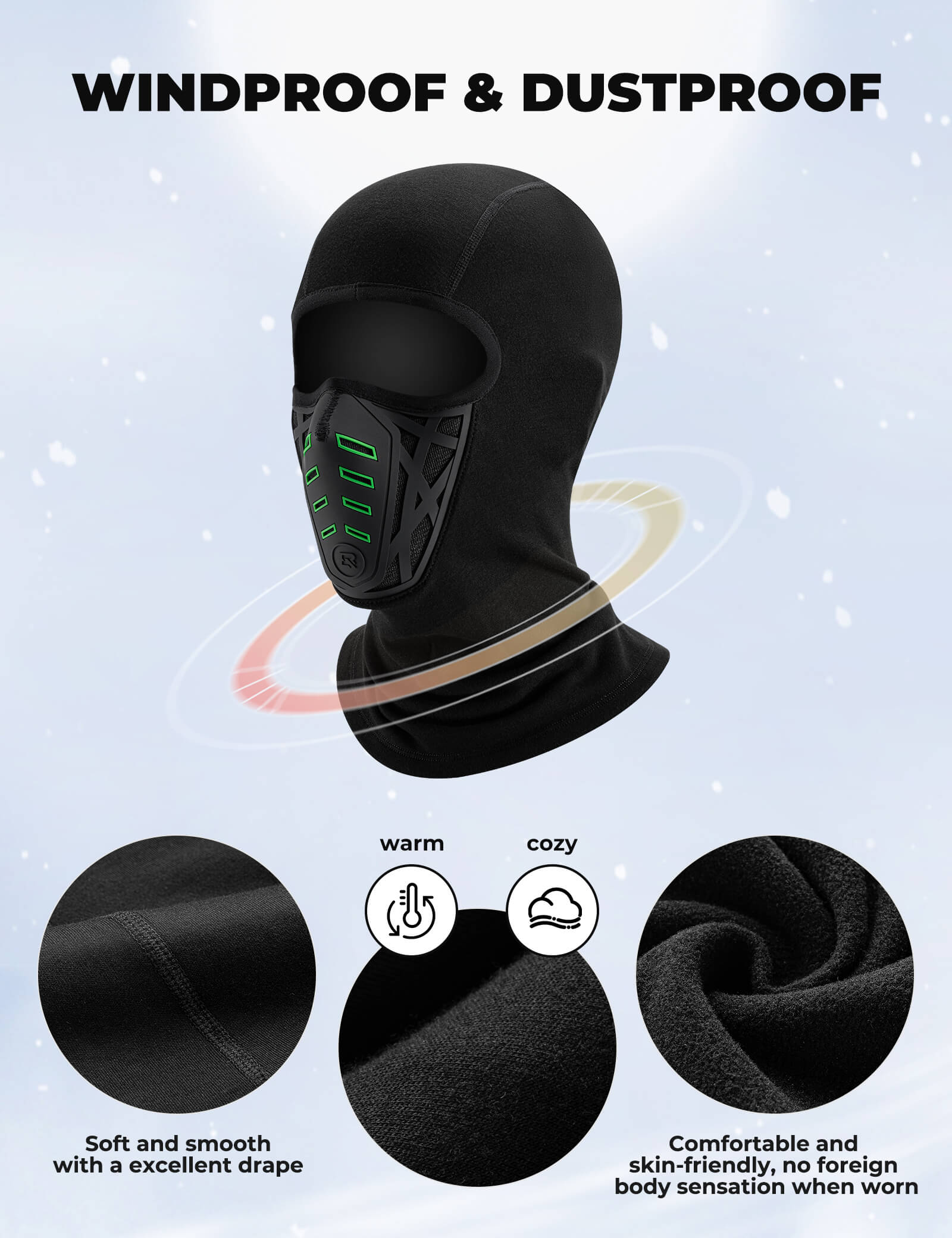Thermal Balaclava Mask 3D Design - OVERLANDERS Outfitter