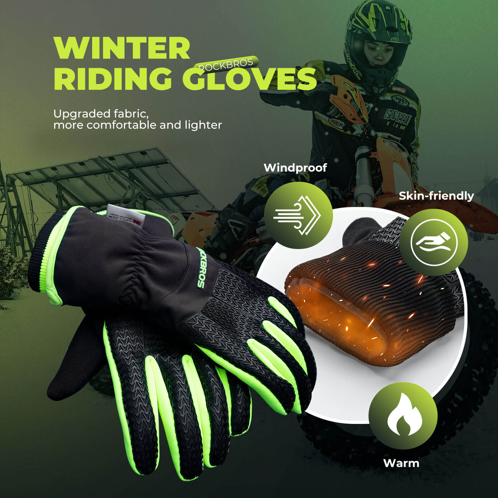Thermal Full Finger Cycling Gloves - OVERLANDERS Outfitter