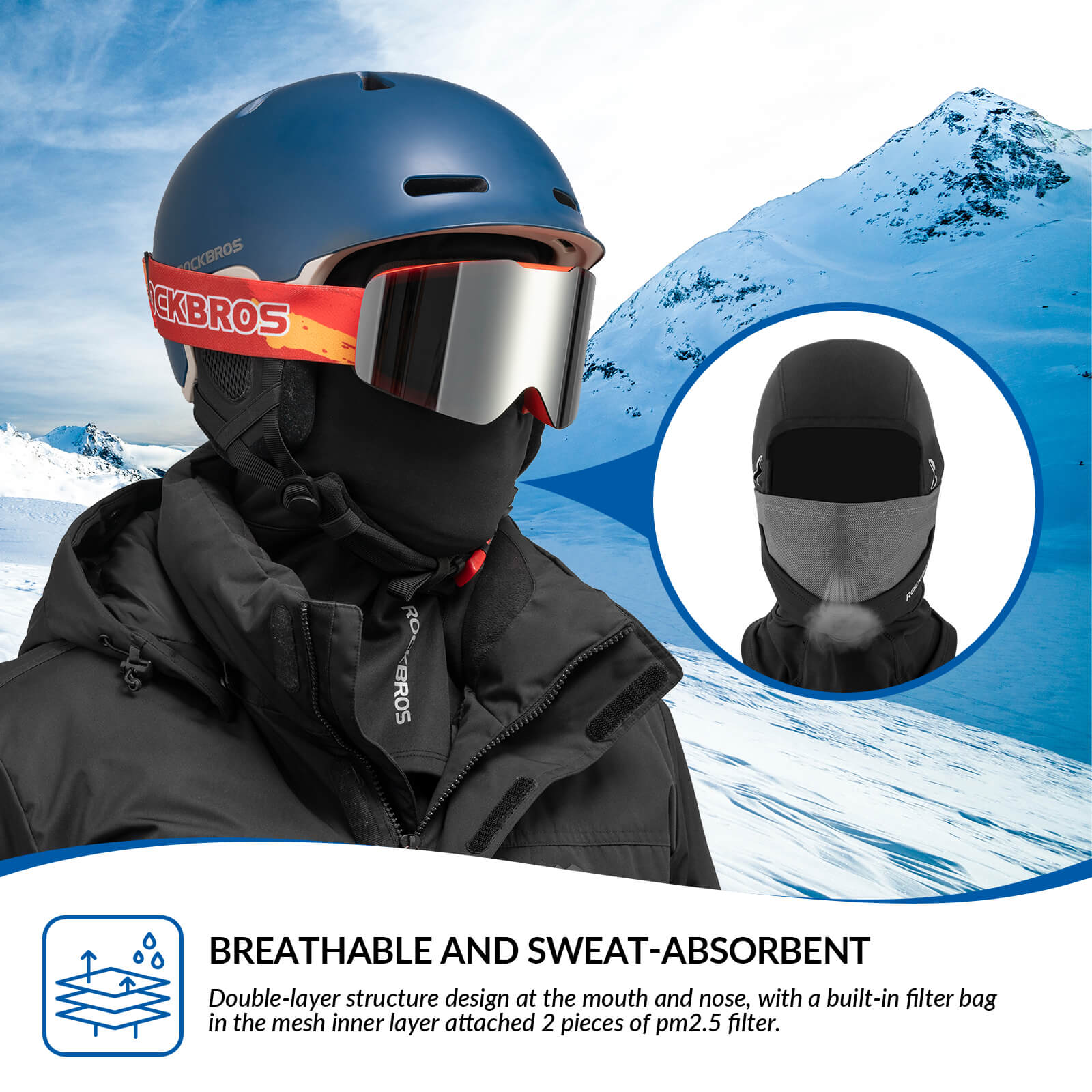 Thermal Ski Balaclava with Glasses Hole - OVERLANDERS Outfitter