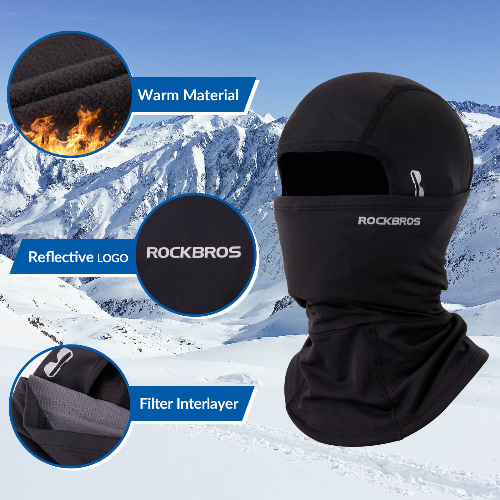 Thermal Ski Balaclava with Glasses Hole - OVERLANDERS Outfitter