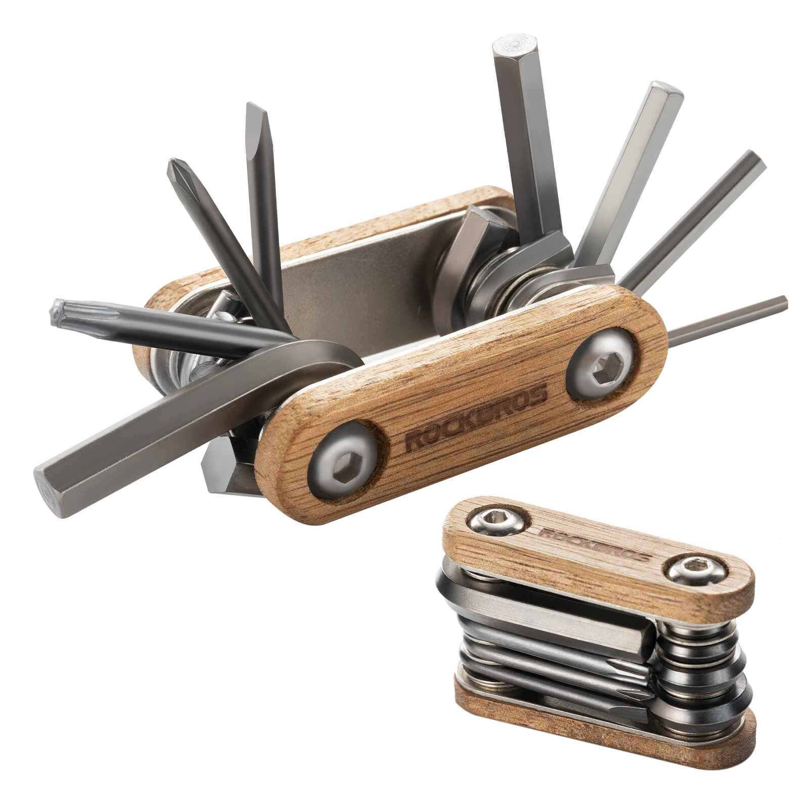 Titanium Bike Multi Tool with Wooden Handle - OVERLANDERS Outfitter