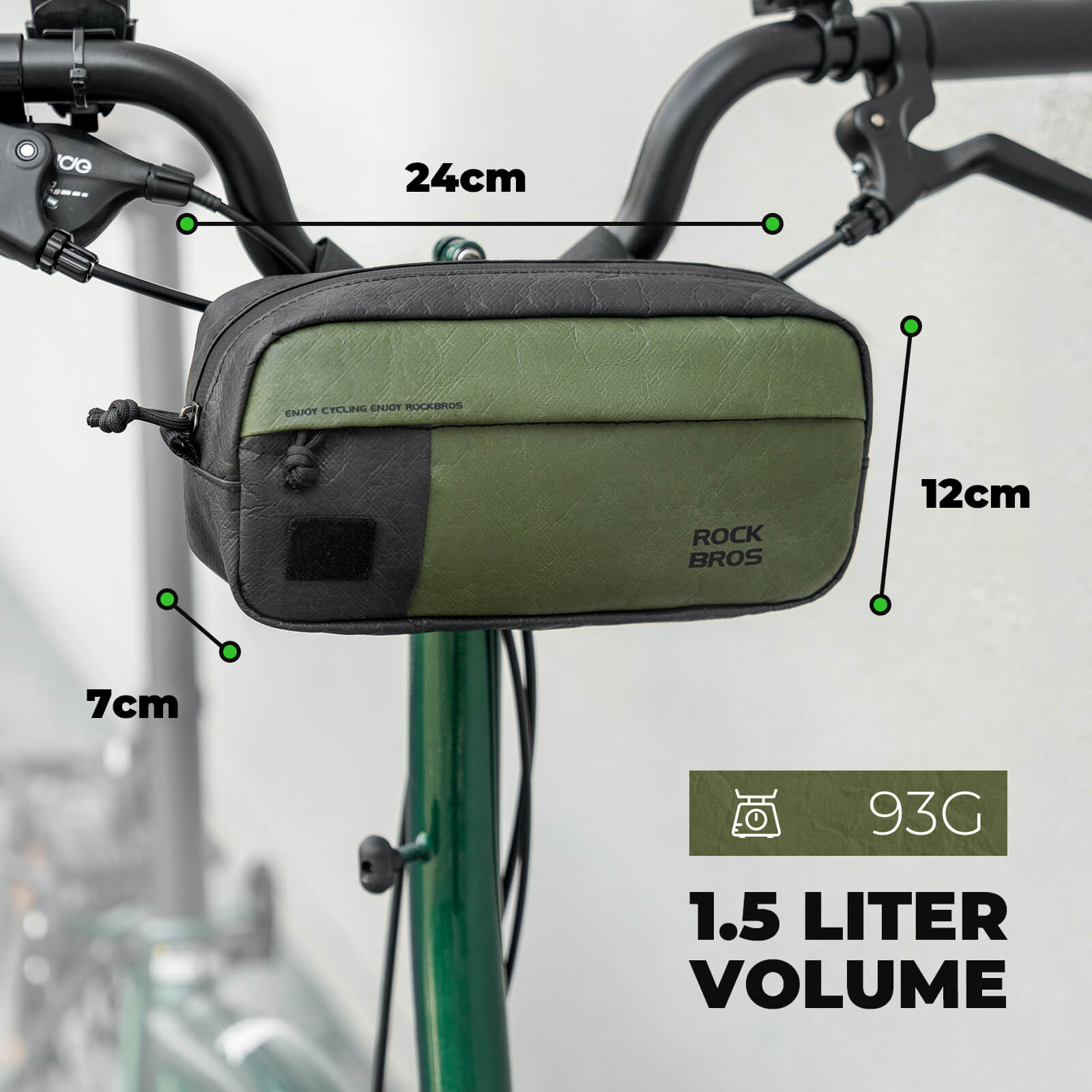 Bike Handlebar Bag with Shoulder Strap - 1.5L - OVERLANDERS Outfitter