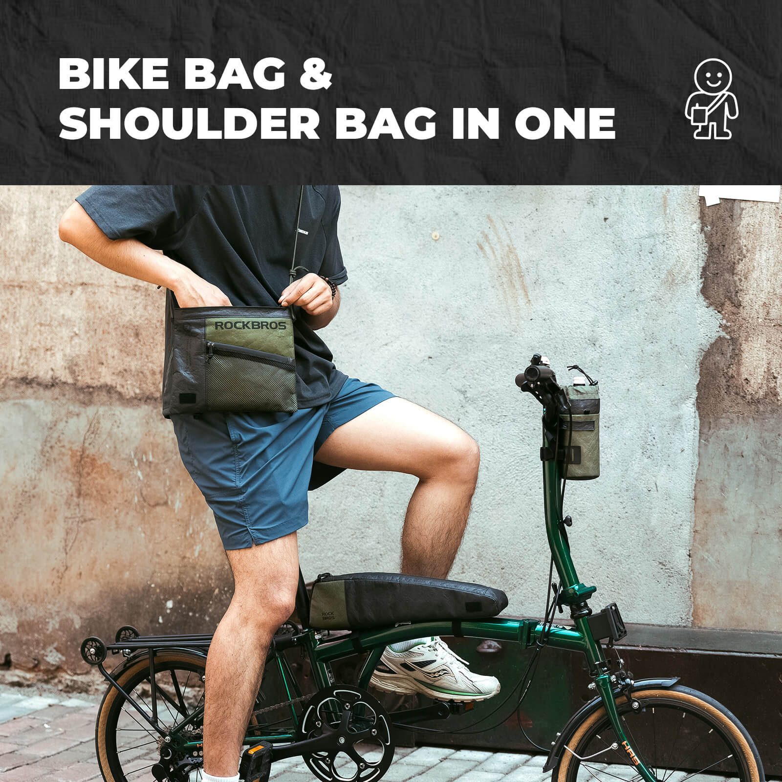 Bike Handlebar Bag & Shoulder Bag - 1.5L - OVERLANDERS Outfitter