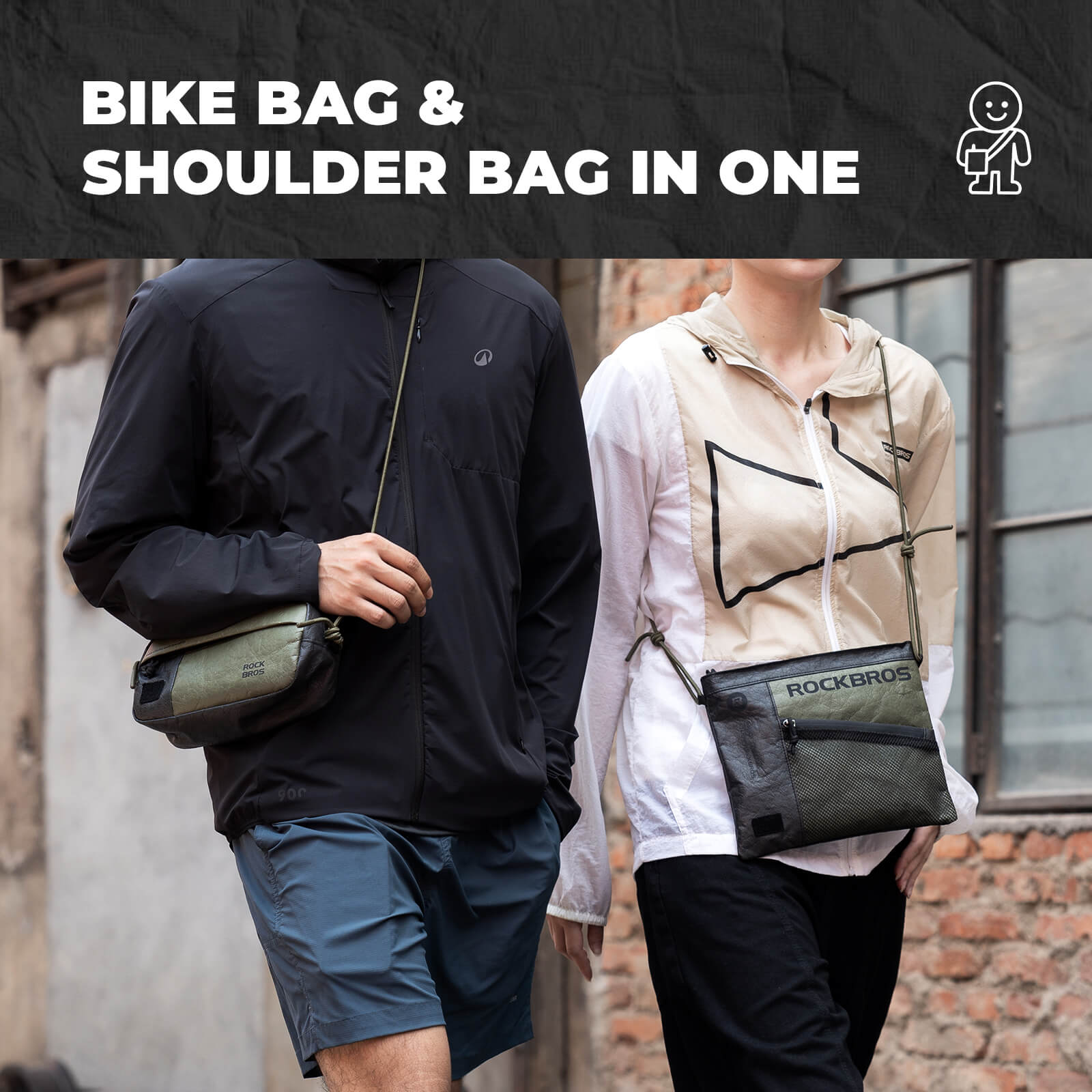 Bike Handlebar Bag with Shoulder Strap - 1.5L - OVERLANDERS Outfitter
