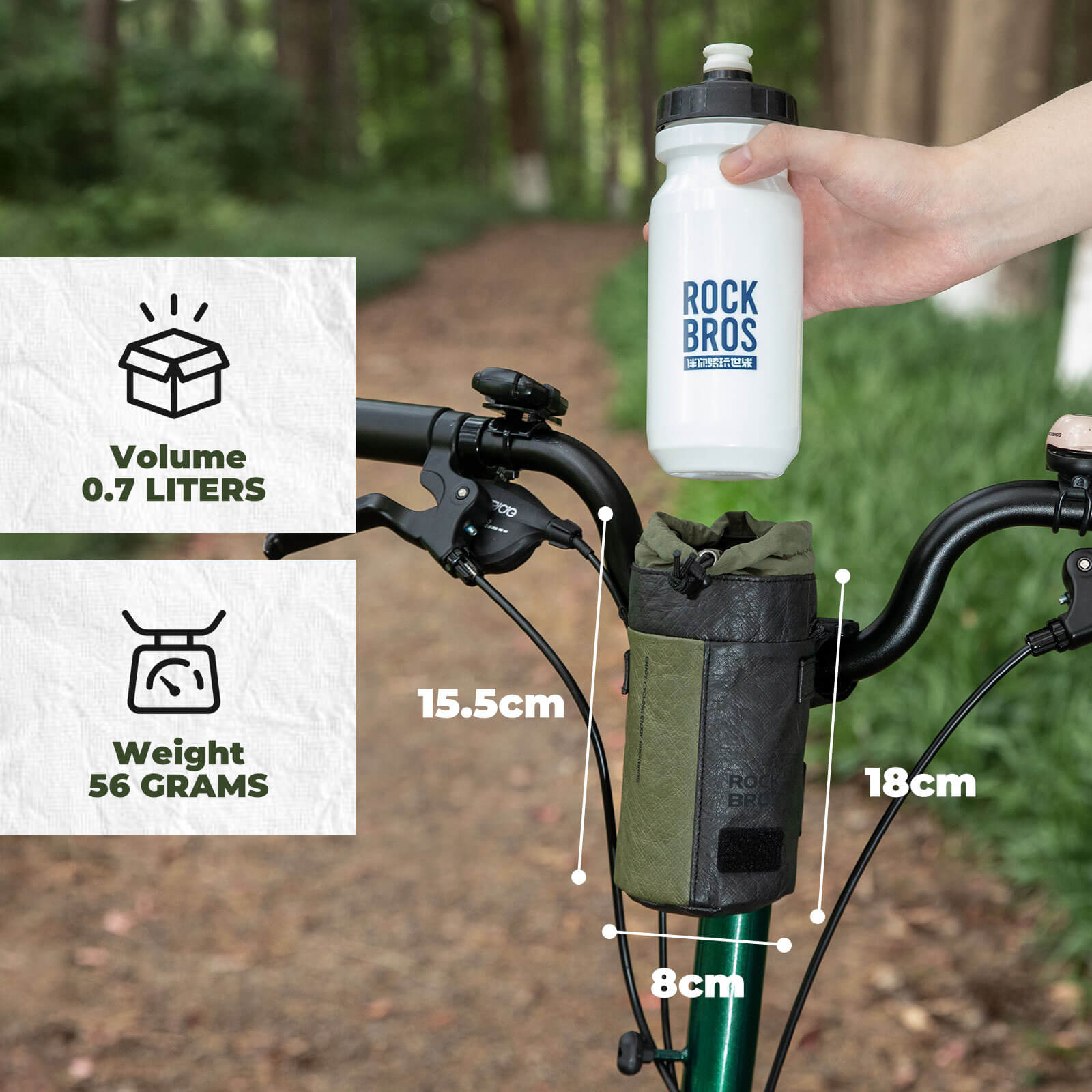 Bike Water Bottle Bag - 0.7L - OVERLANDERS Outfitter