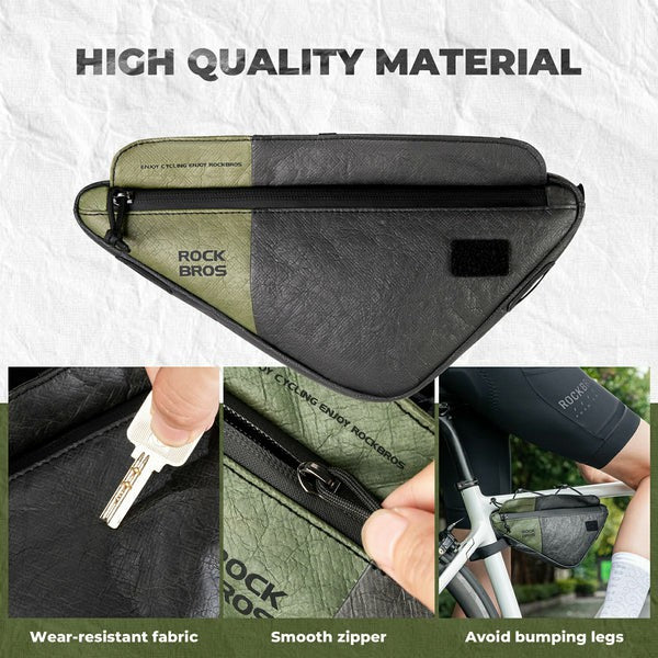 Triangle Bike Frame Bag with Shoulder Strap - 0.7L - OVERLANDERS Outfitter