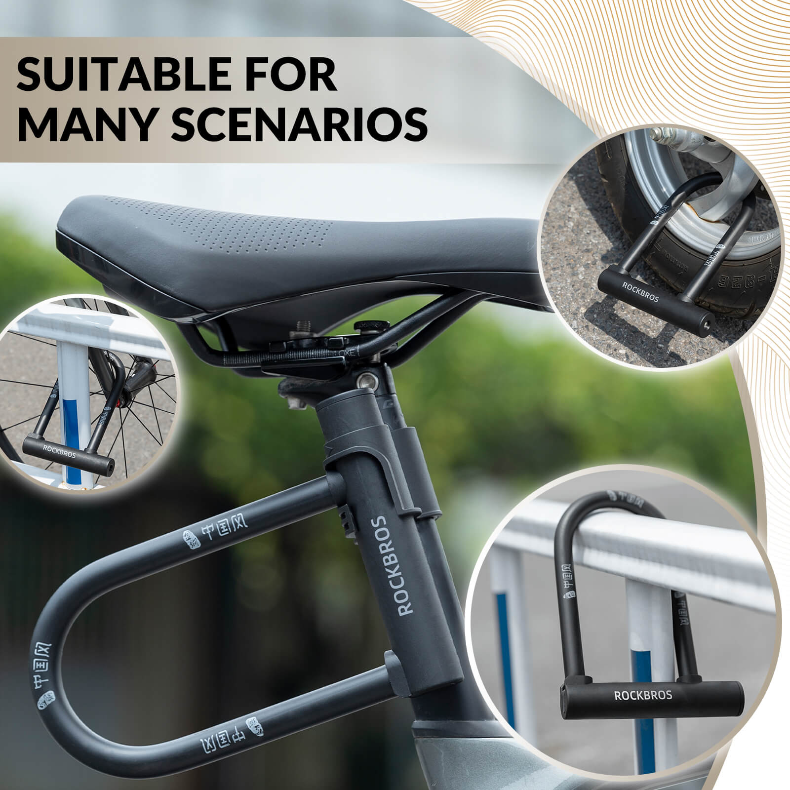 U-Lock Bike Lock for Secure Bicycle Protection - OVERLANDERS Outfitter