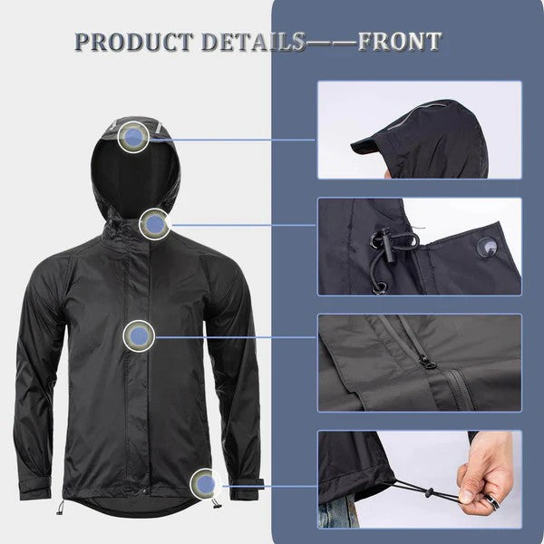 Unisex Waterproof Cycling Rain Jacket - OVERLANDERS Outfitter