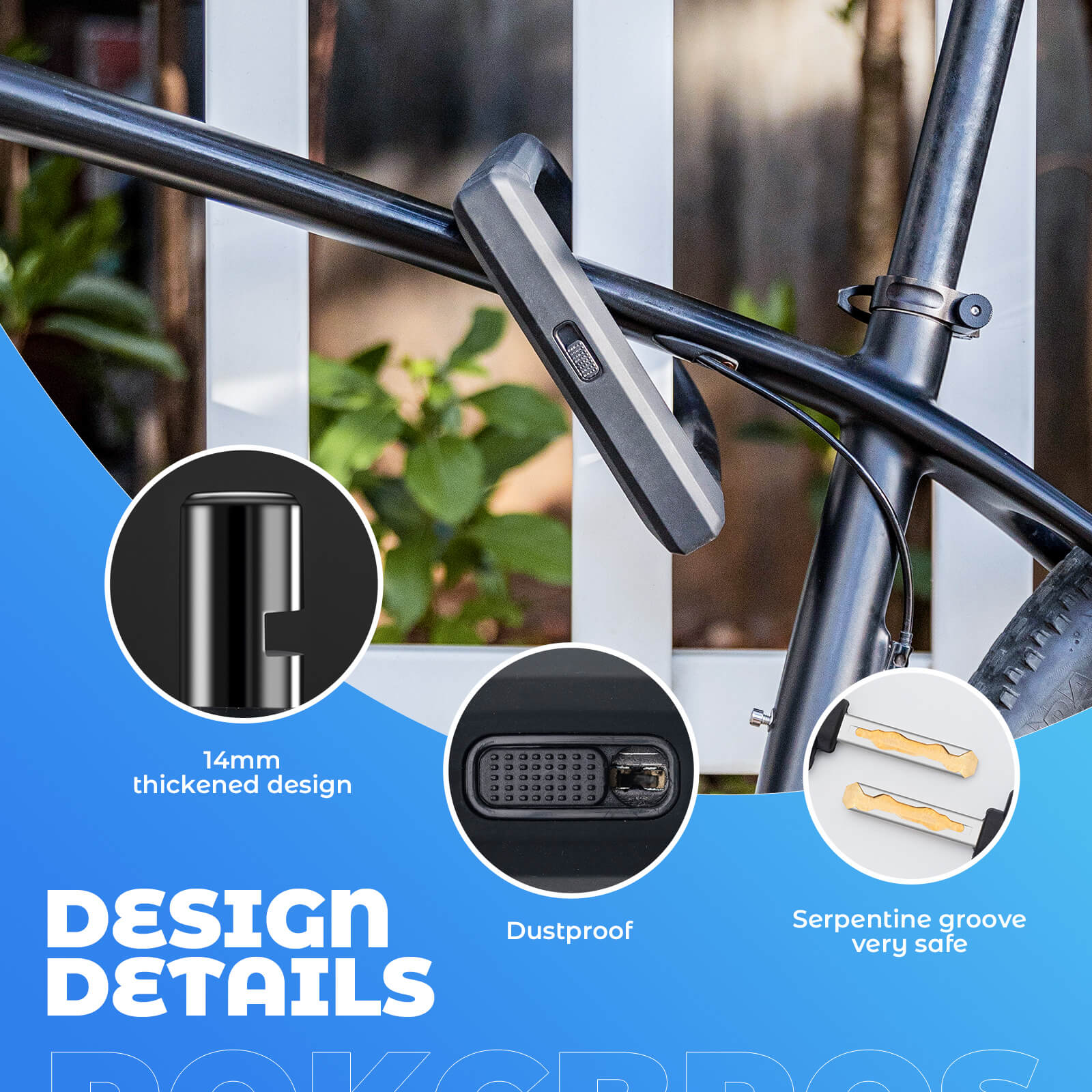Upgraded Wide & Thick Silicone U-Lock - OVERLANDERS Outfitter