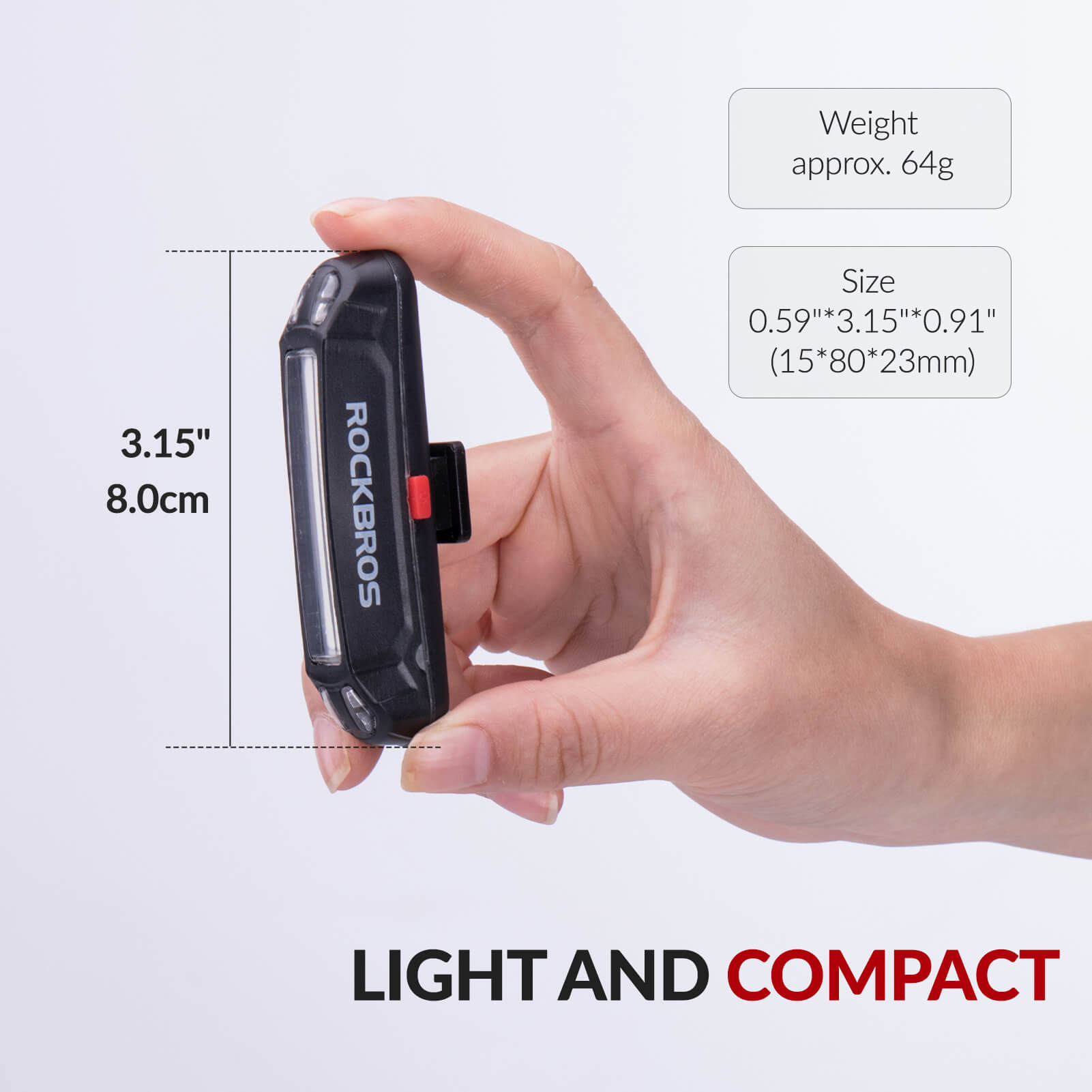Rear Bike Light USB Rechargeable - OVERLANDERS Outfitter